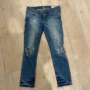 Rag and Bone Cropped Jeans